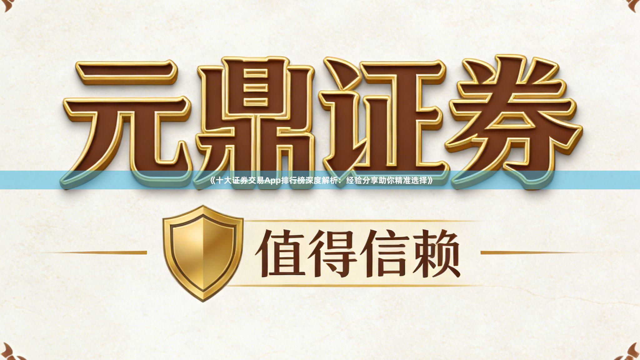 《十大证券交易App排行榜深度解析:经验分享助你精准选择》